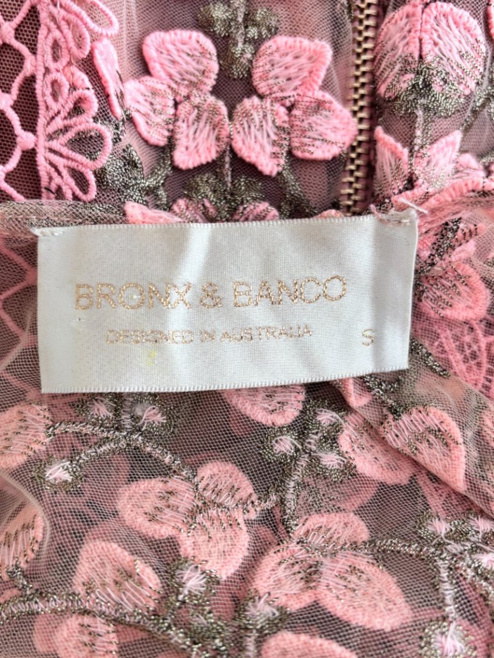 Bronx & Banco Saba Embroidered Tulle Midi Gown - Picture 9 of 9